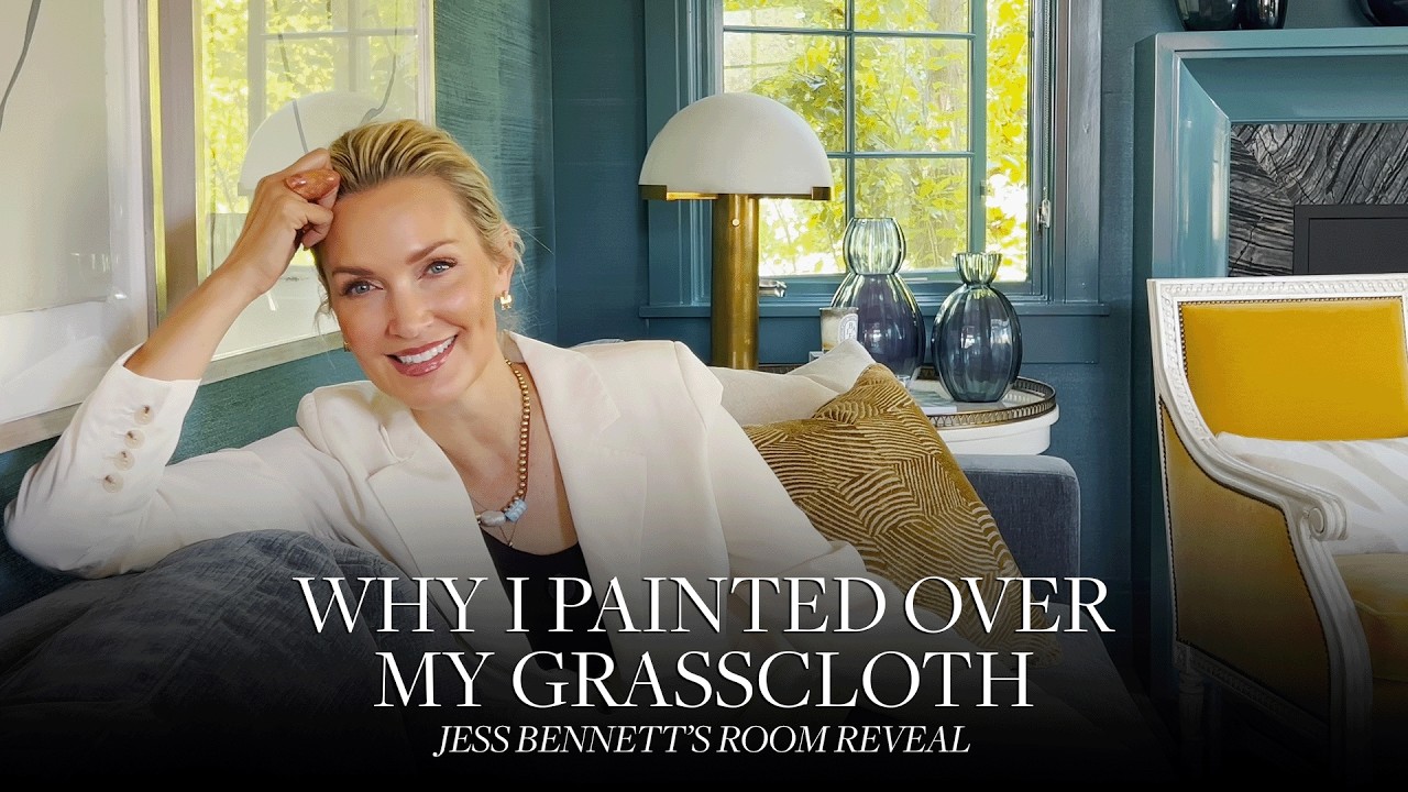 Why I Painted Over My Grasscloth (Designer Room Reveal)
