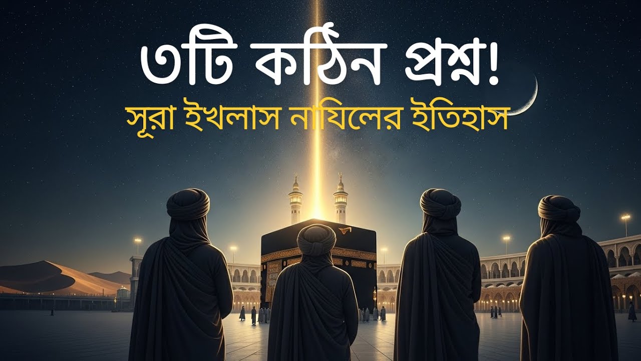 কাফেরদের সেই ৩টি কঠিন প্রশ্ন! যা শুনে নবীজি (সা.) চুপ ছিলেন 😱 | Surah Ikhlas History