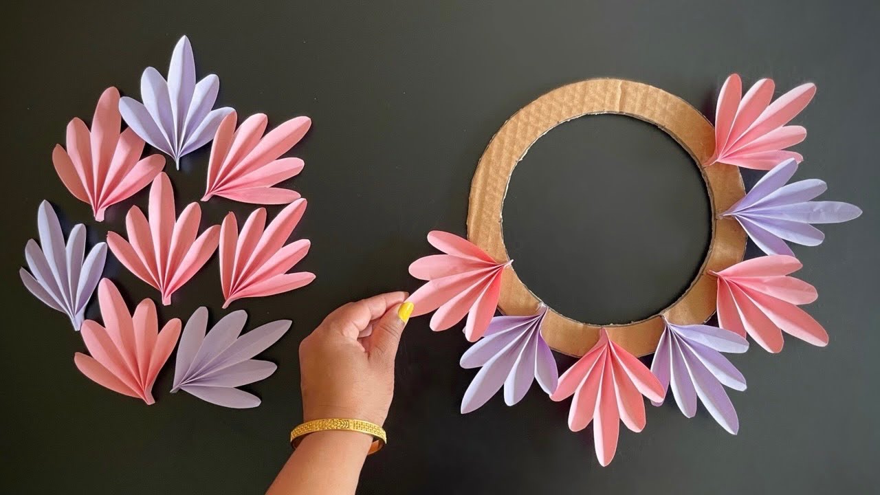 Beautiful Wall Hanging Craft / Paper Craft For Home Decoration /Easy Paper Flower Wall Hanging / DIY
