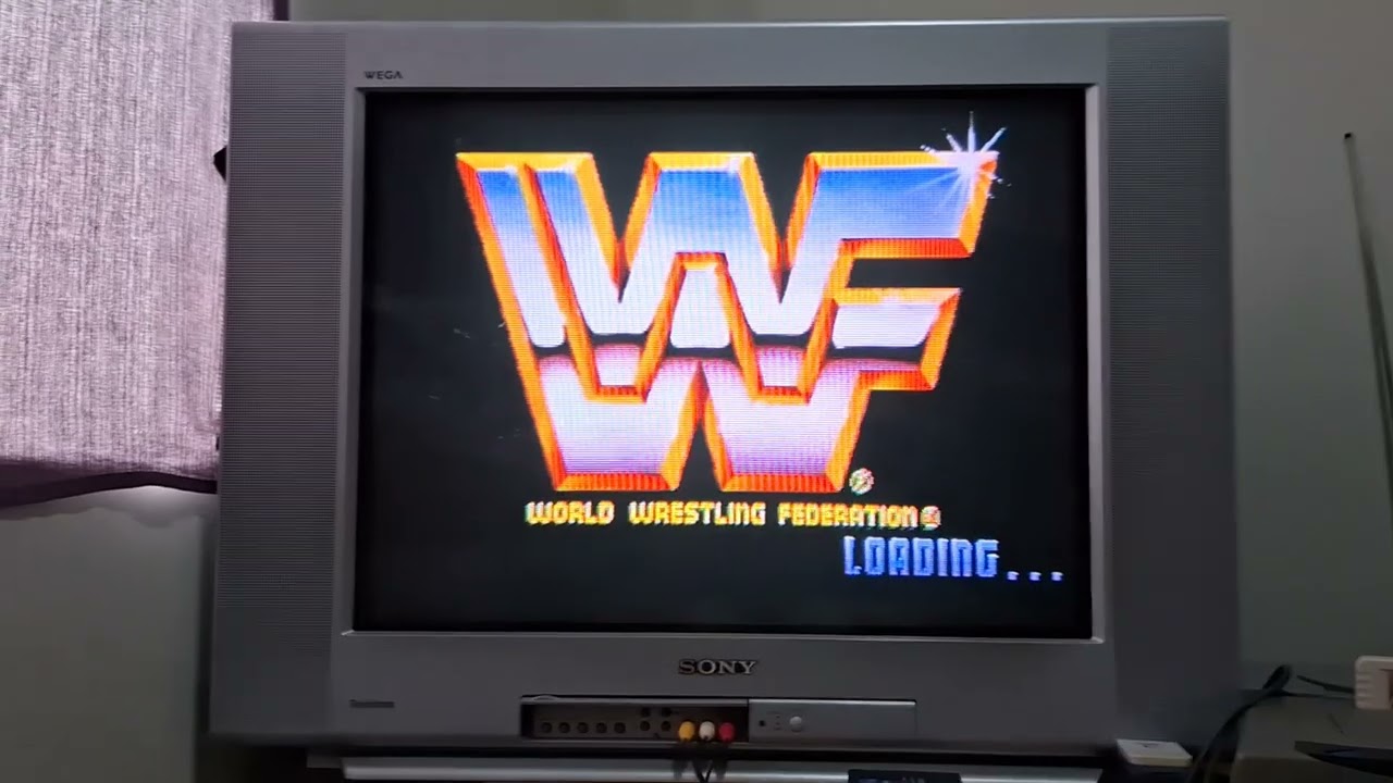 WRESTLEMANIA THE ARCADE GAME SEGA SATURN  NA TV SONY WEGA 