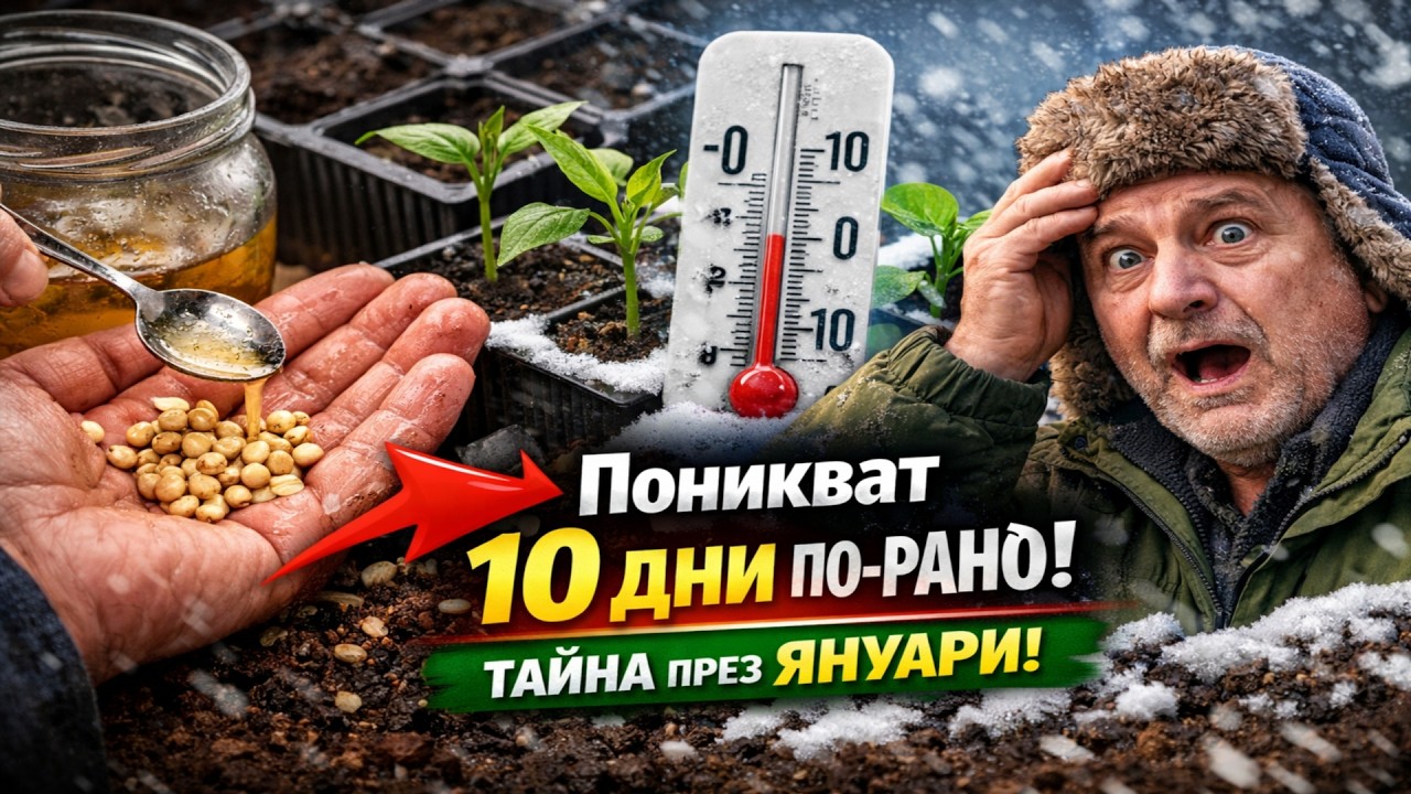 Пиперът пониква 10 ДНИ по-рано! 🤫 Тайната на агрономите за сеитба през ЯНУАРИ.