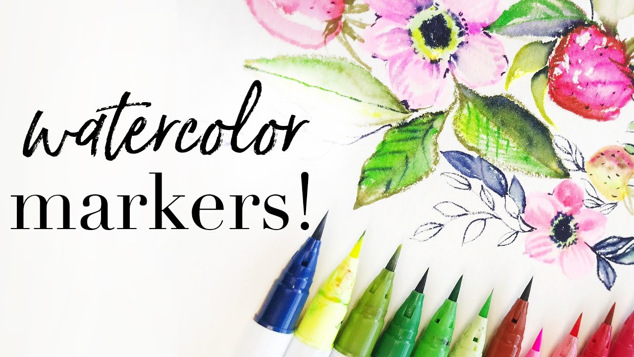 How to Paint with Zig Clean Color Watercolor Markers