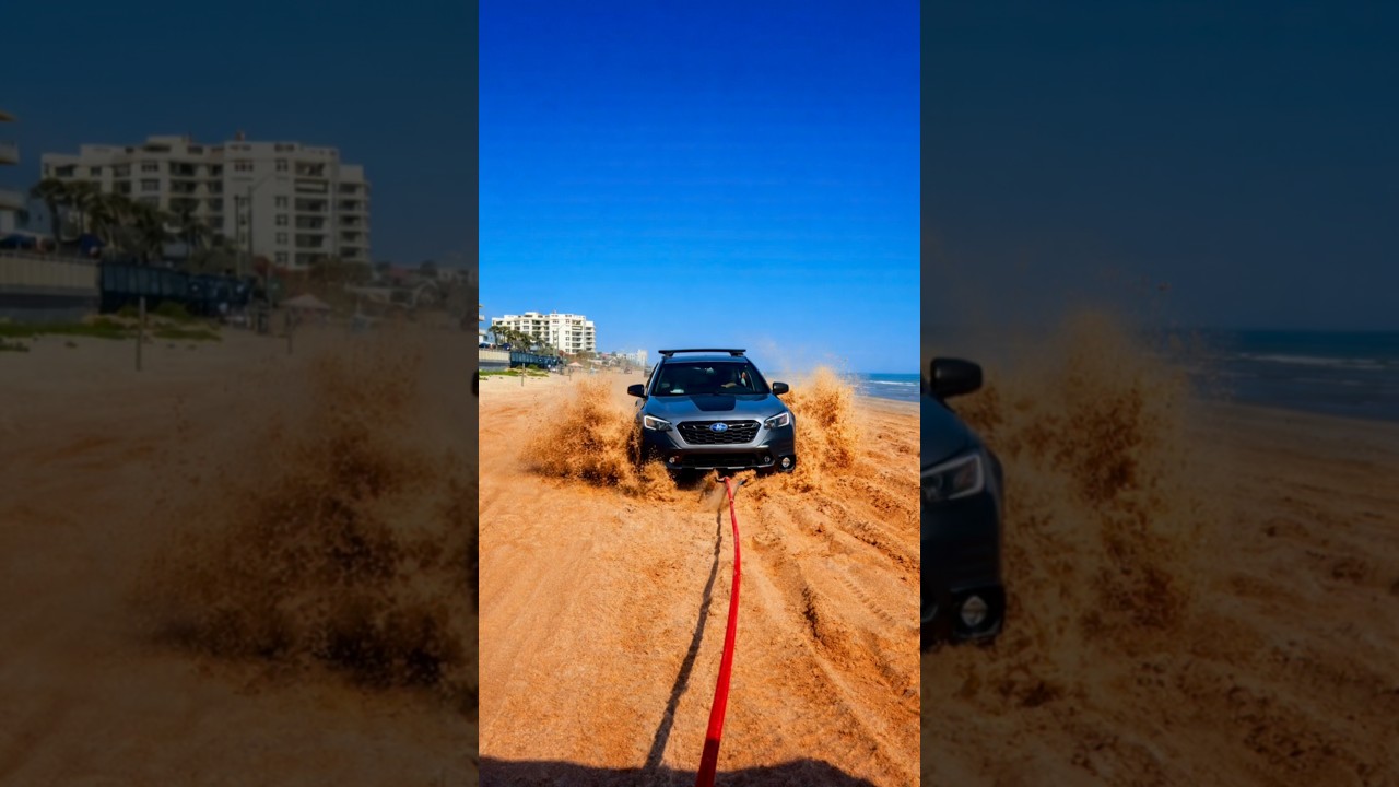 &laquo;Полковник застрял!&raquo; #пляж #вирусное #военные #субару #тойота