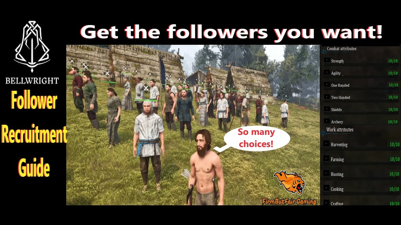 Bellwright: Follower Recruitment Guide - Get better Followers!