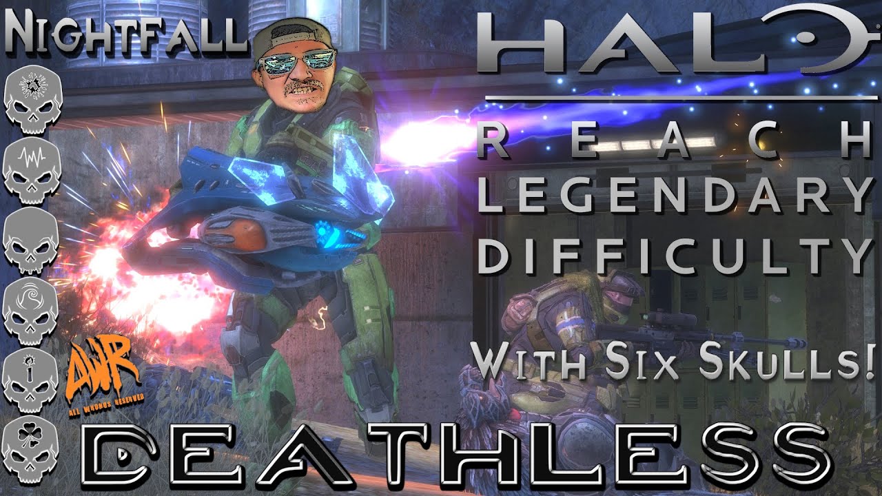 Nightfall - Deahtless! Halo Reach , 6 skulls active! i owe you guys this one!