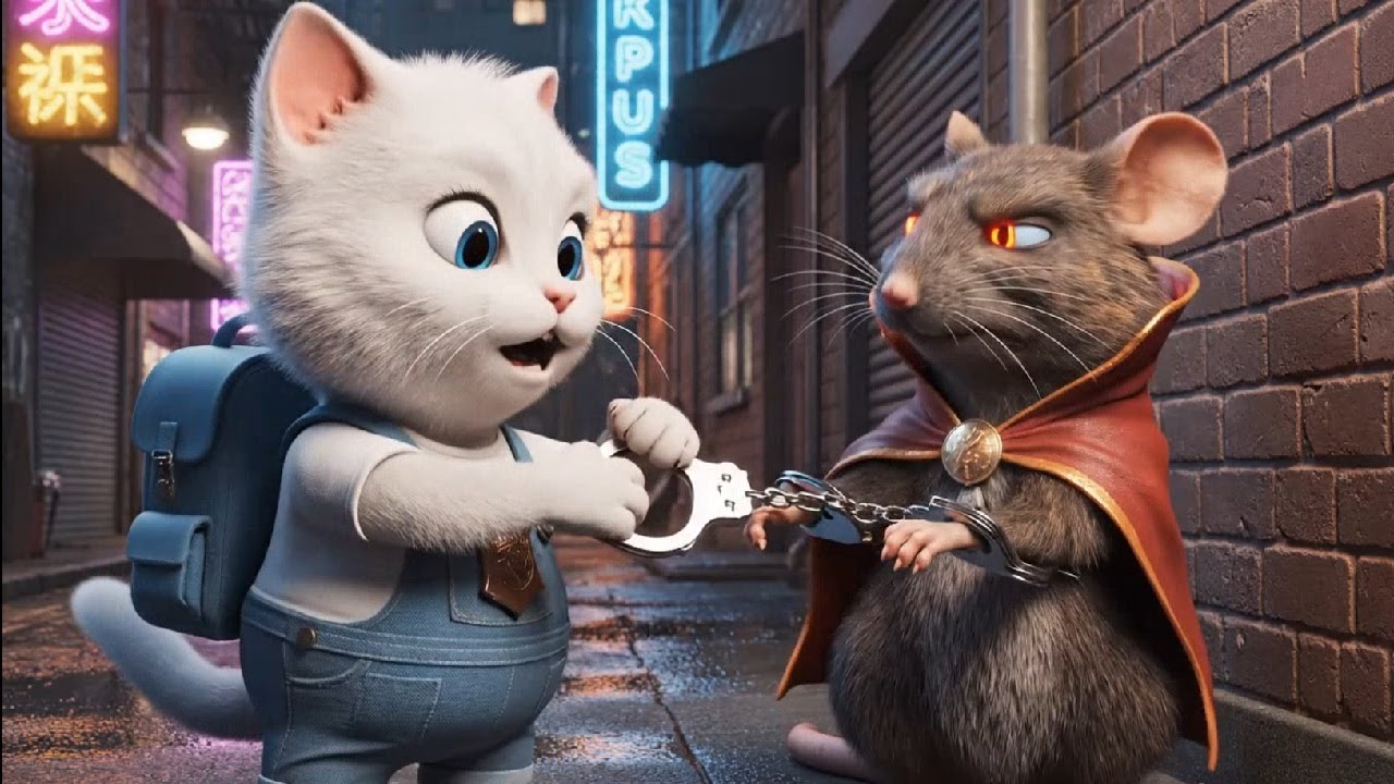 Evil Rat POISONS Kitten With Watermelon! 😱🍉 3D Animated Cat Story
