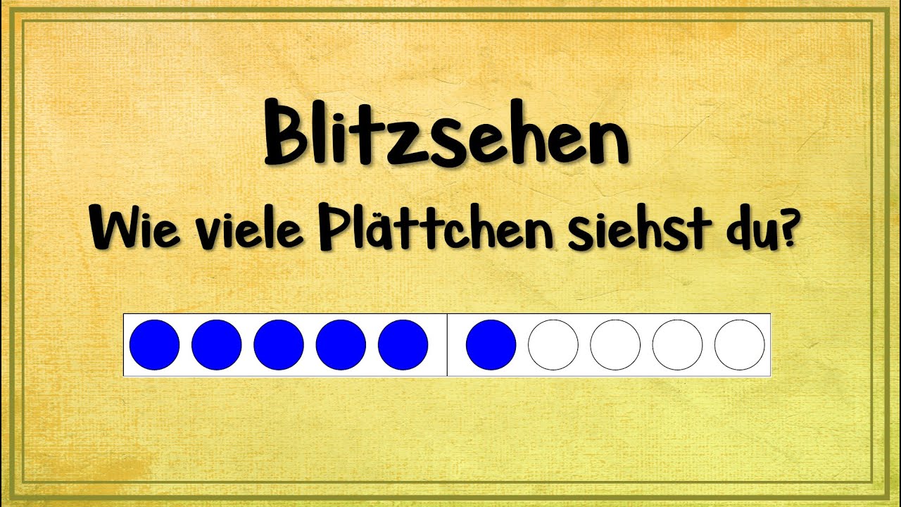 Blitzsehen   Wie viel Pl&auml;ttchen siehst du?