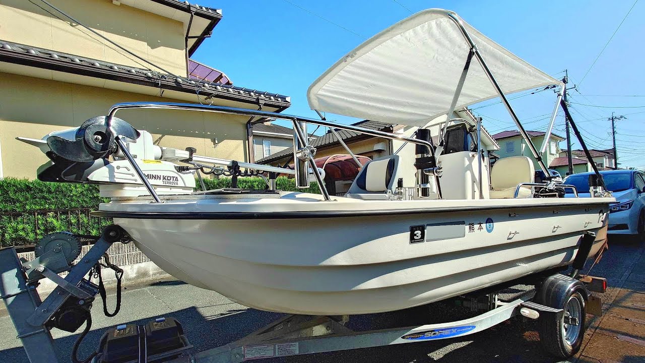 【SOLD売却済】 2021年 HOPE BOAT PZ-410LWC 20馬力船外機 i-Pilot GPS魚探 装備充実 SOREX トレーラー 中古艇ドットコム 三菱 デリカ D5 中古 熊本