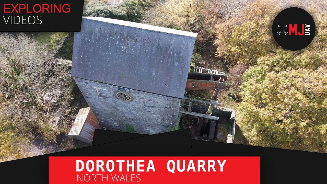 EXPLORING - Dorothea Quarry - North Wales footage  - DJI Osmo Pocket & Mavic Mini Drone Footage