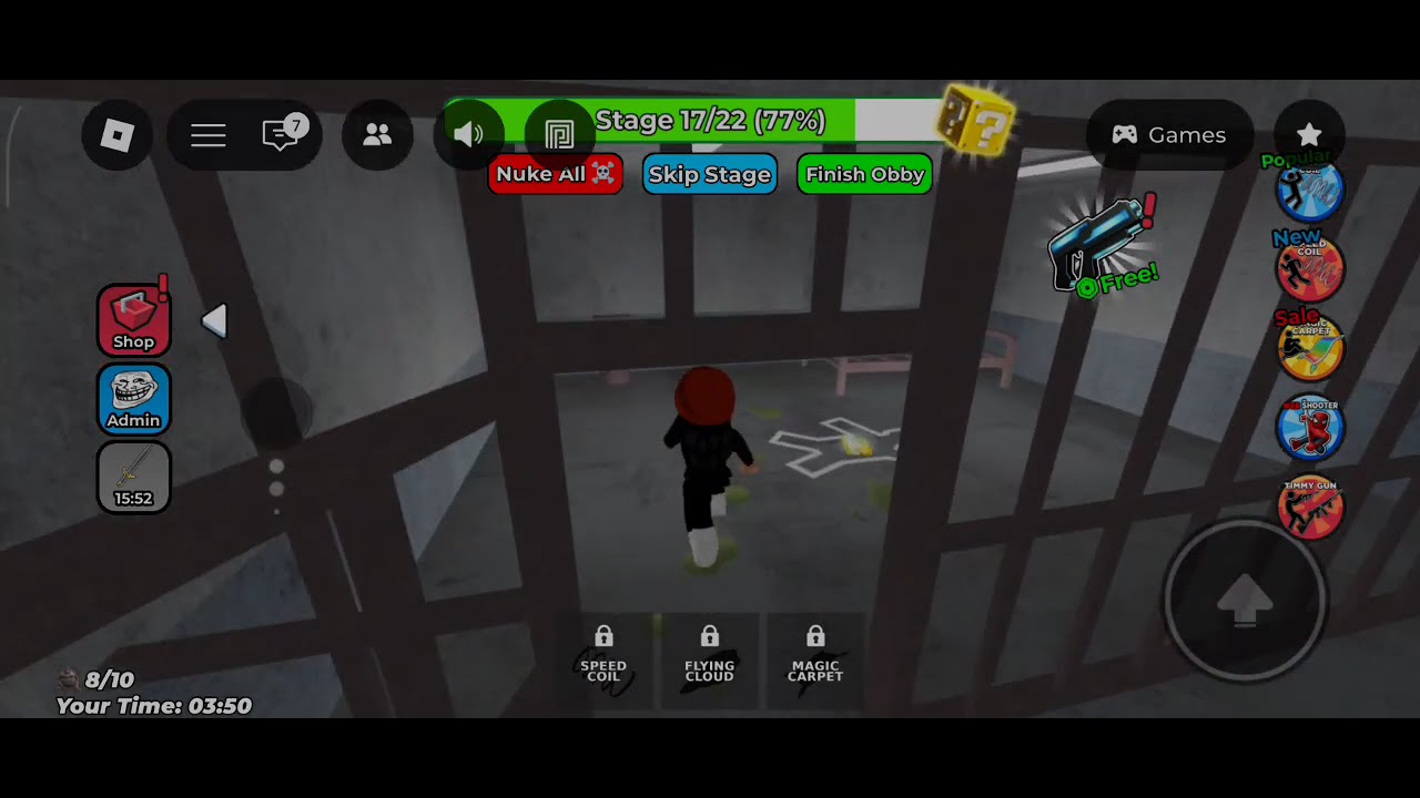 Roblox Run From Uh Oh Stinky (Obby)