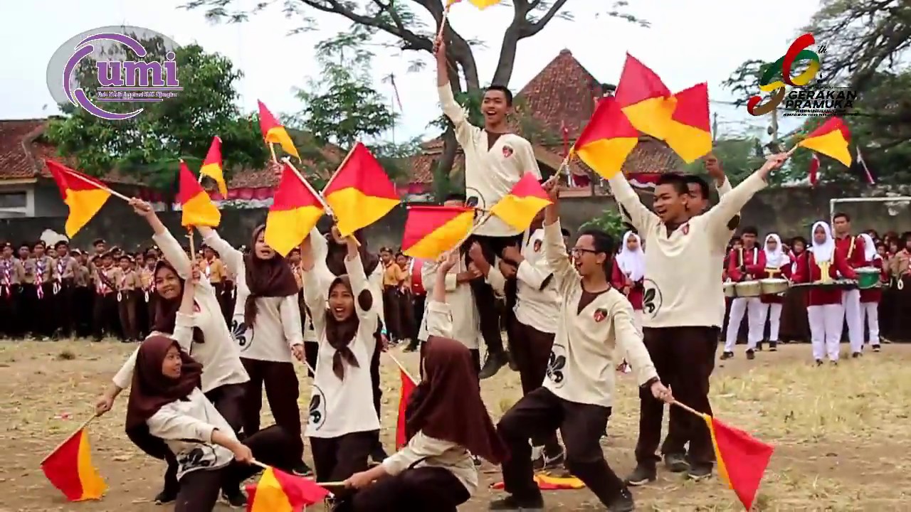 Penampilan Semaphore Pramuka SMAN 1 Ciawi HUT Pramuka 56