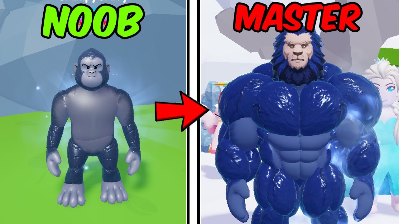 RICH NOOB BECOMES THE STRONGEST MONKEY IN ANIMAL GYM