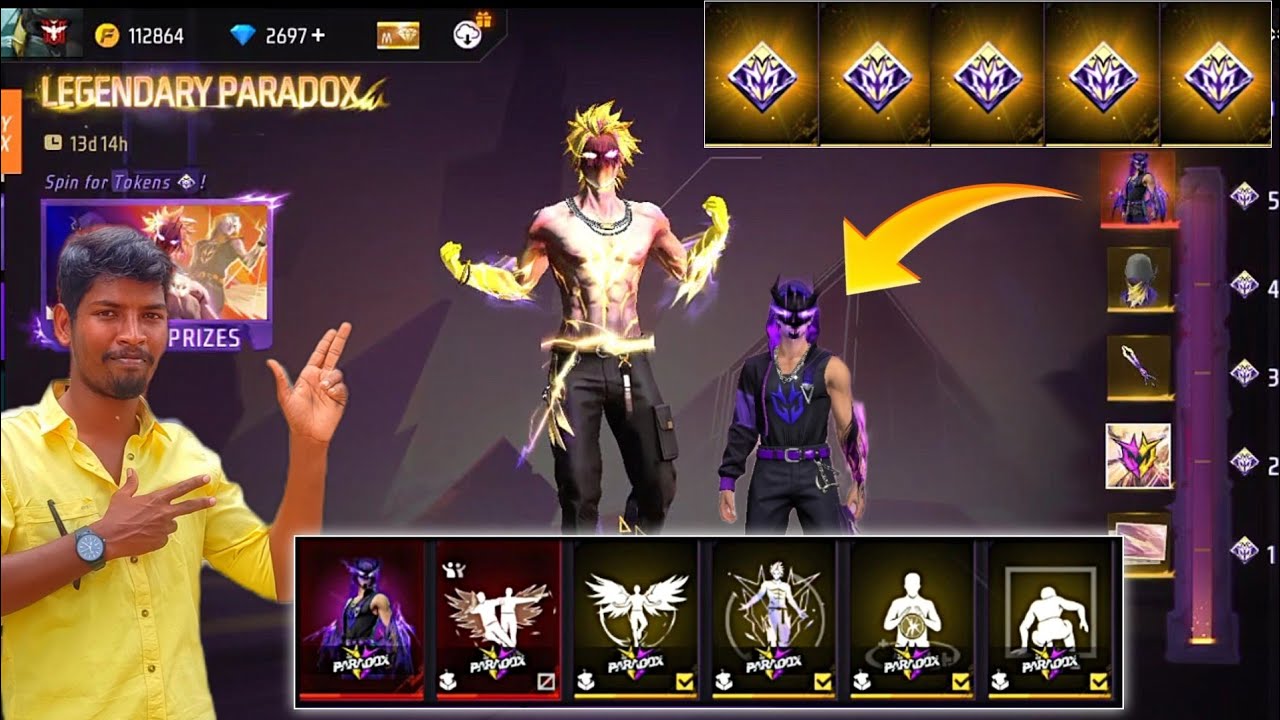 I GOT LEGENDARY PARADOX BUNDLE TOKEN TOWER EVENT😍 FREEFIRE NEW TOKEN TOWER EVENT PARADOX ASCENSION