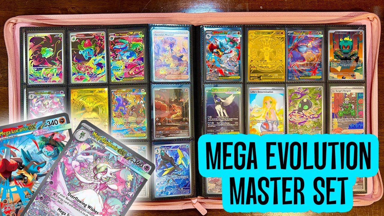 Pokemon Mega Evolution Complete Master Set — 310 карт + дополнения!