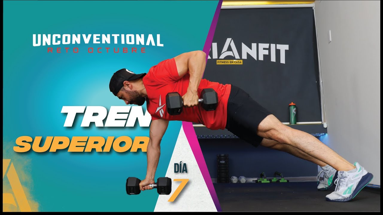Ejercicios para Brazos, Espalda y Abdomen 🏠 Rutina en Casa 🔥  Reto Unconventional ✅ día 7