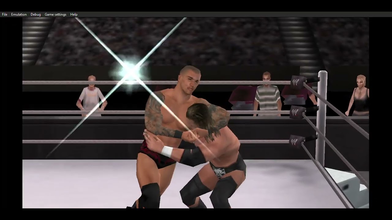 First time playing wwe smackdown vs raw 2011/Randy vs HHH/wwe