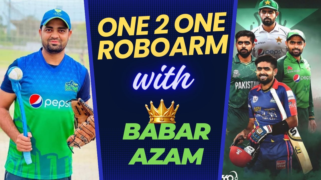Precision in Play: Babar Azam's Exclusive Roboarm Practice at LCCA Ground