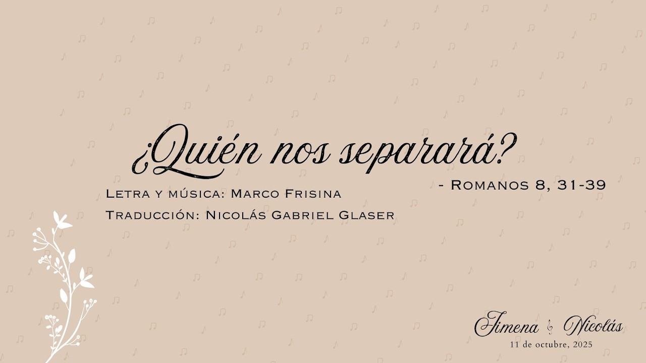 ¿Quién nos separará? (Marco Frisina) – Tomás Mingardo | Vox Cordium
