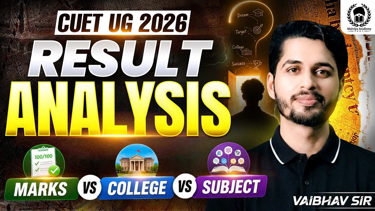 CUET UG 2026 Result Analysis | Marks vs College vs Subject | Vaibhav Sir