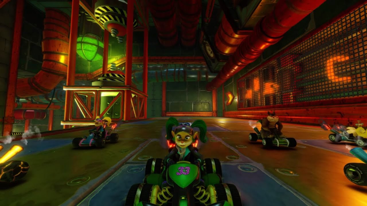 Crash Team Racing Nitro Fueled online races #1 - Power item Labs (w/ custom music)