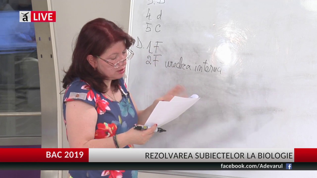 Bacalaureat 2019. Rezolvările subiectelor la Biologie