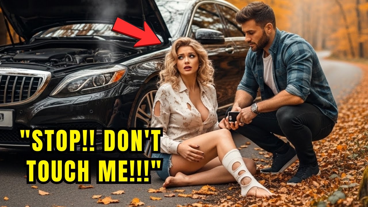 Single Dad Rescued a Woman Billionaire in the Woods – His Words Changed Everything