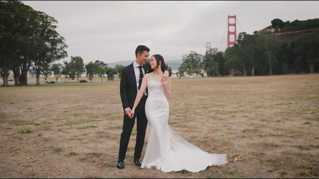 Distance is simply...hard | Golden Gate Bridge Views at Cavallo Point Wedding