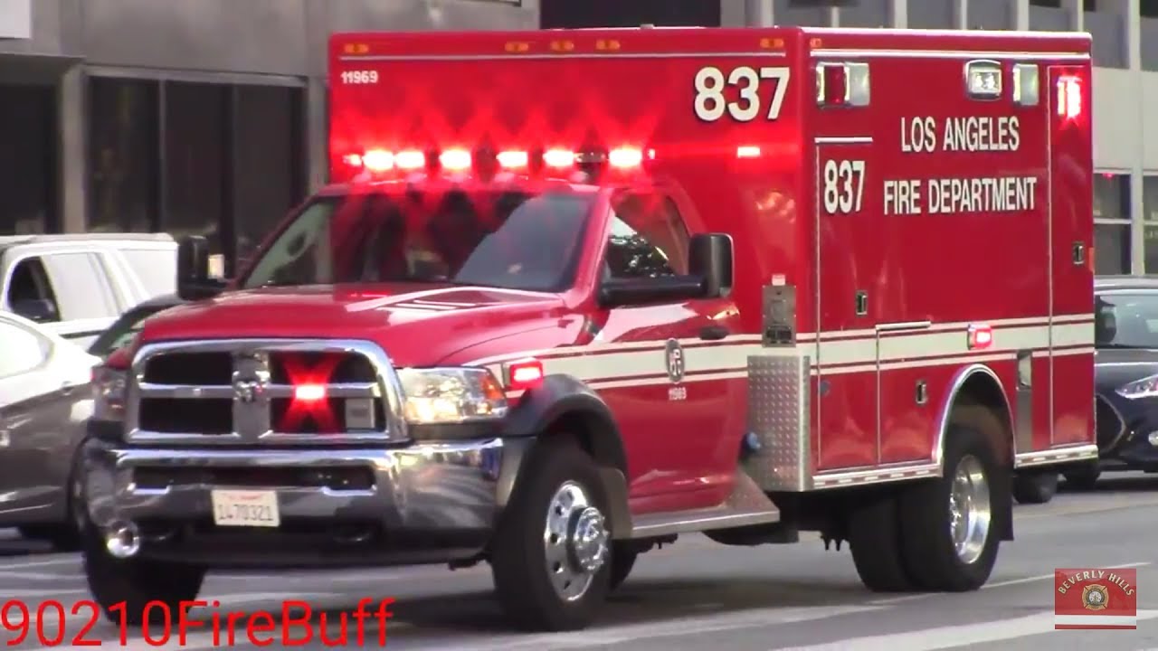 LAFD Rescue Ambulance Response Compilation
