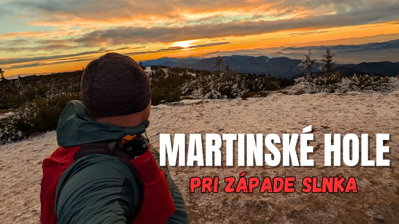 Prekrásny západ slnka na Martinských holiach