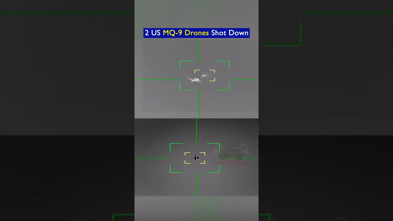 Two US MQ-9 Drones Shot Down Over Isfahan Iran!!