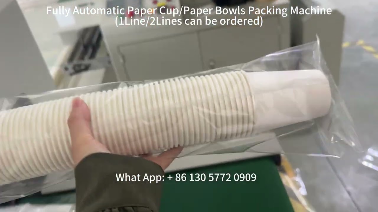 Automatic Paper Cups Packing Machine Paper Bowl Packaging Machine Paper Lid Packing Machine