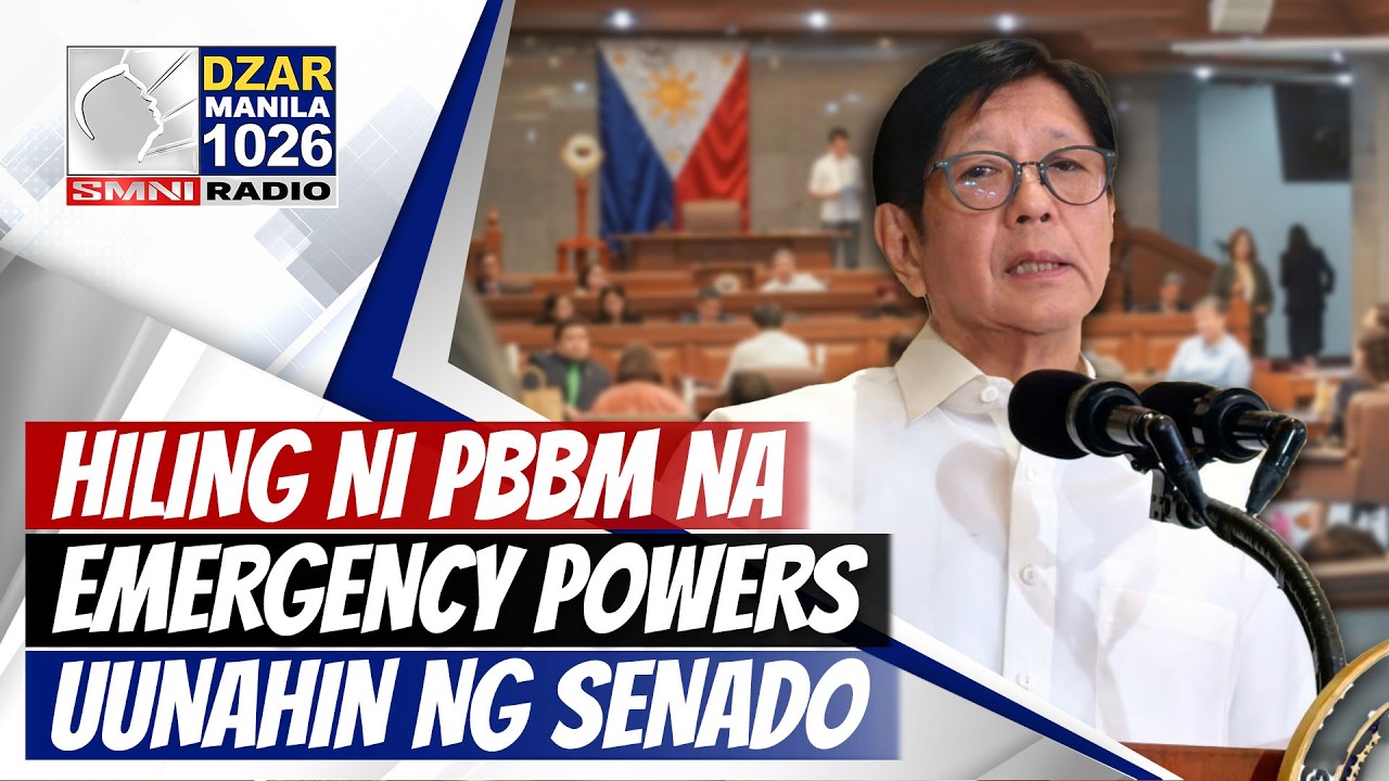 #SMNIRadioNB: Emergency powers na hiling ni Marcos Jr., prayoridad ng Senado