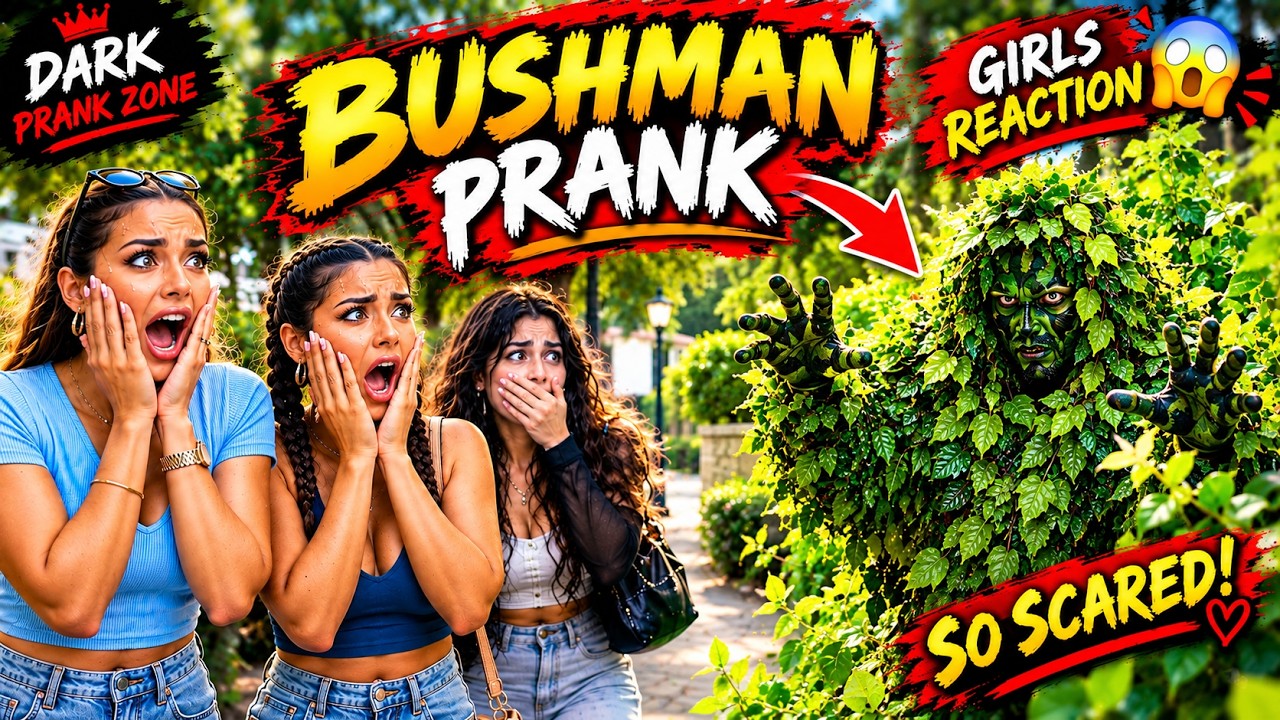 BUSH MAN ATTACK! 😱 | Scaring People In Public | Dark Prank Zone