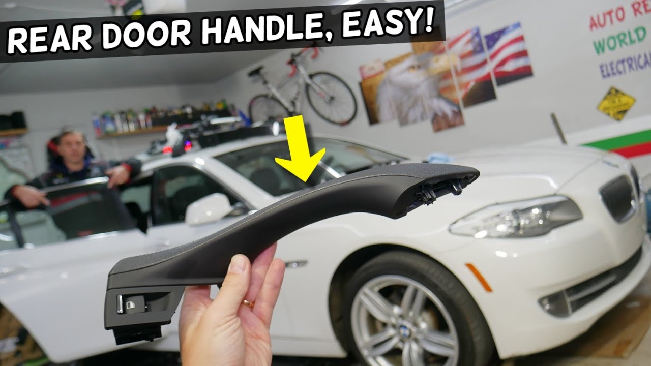 BMW F10 F11 REAR INTERIOR DOOR HANDLE REPLACEMENT REMOVAL 520i 528i 530i 523i 535i 518d 520d 525d 53
