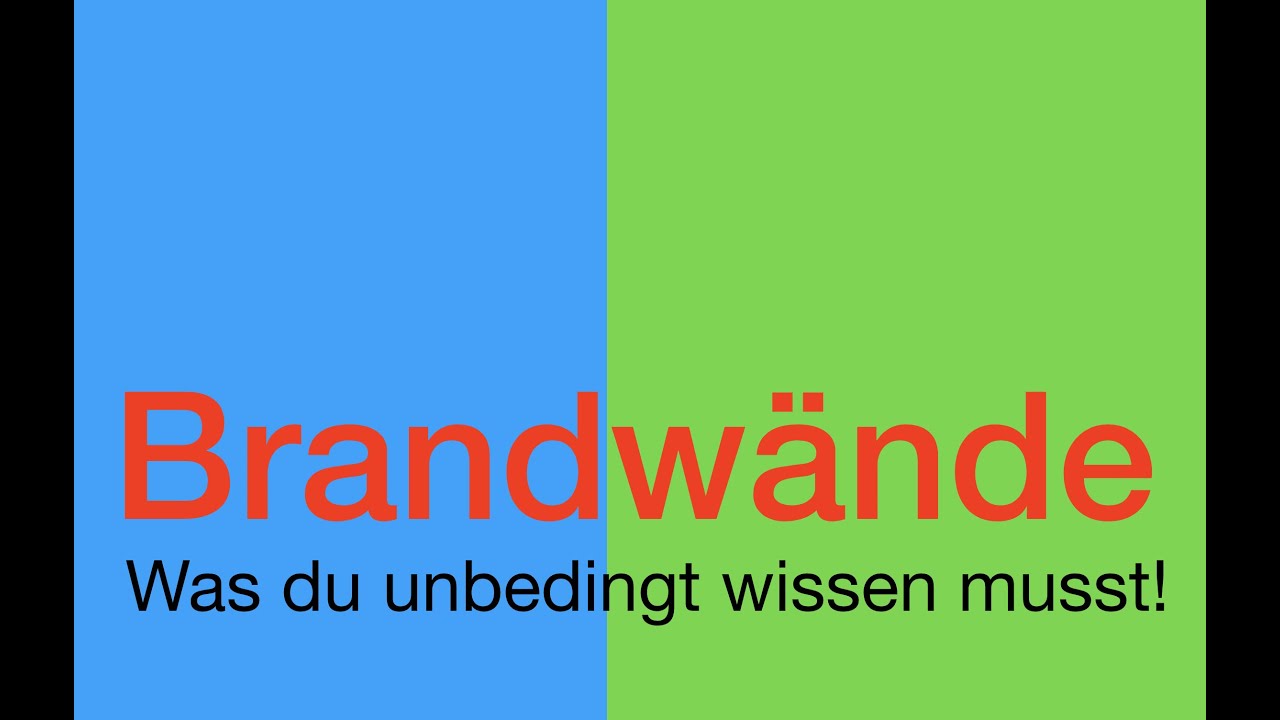 Brandwände, was du unbedingt wissen musst! § 30 MBO