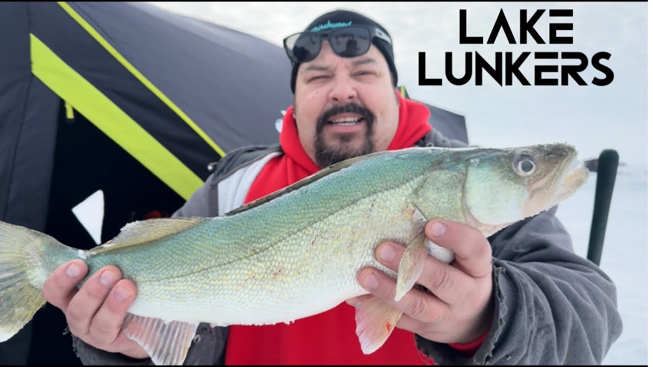 Ice fishing East side of lake Winnipeg 