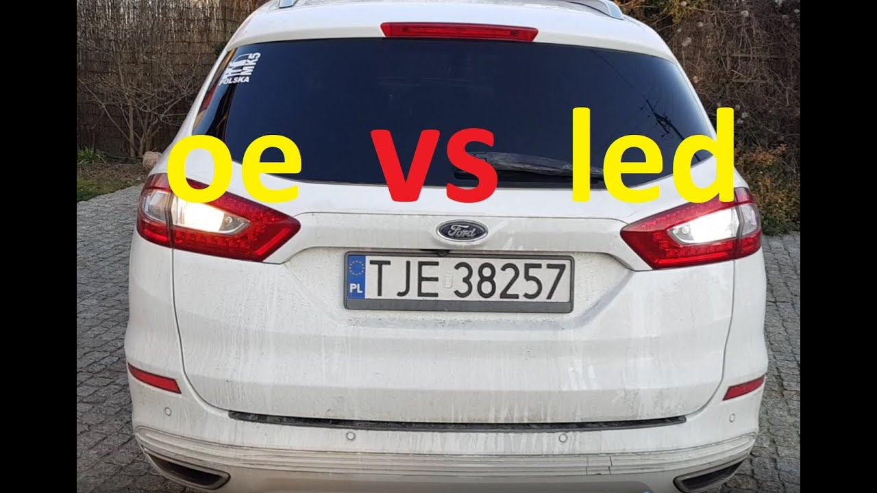 Światła cofania wsteczne Standard vs LED Ford