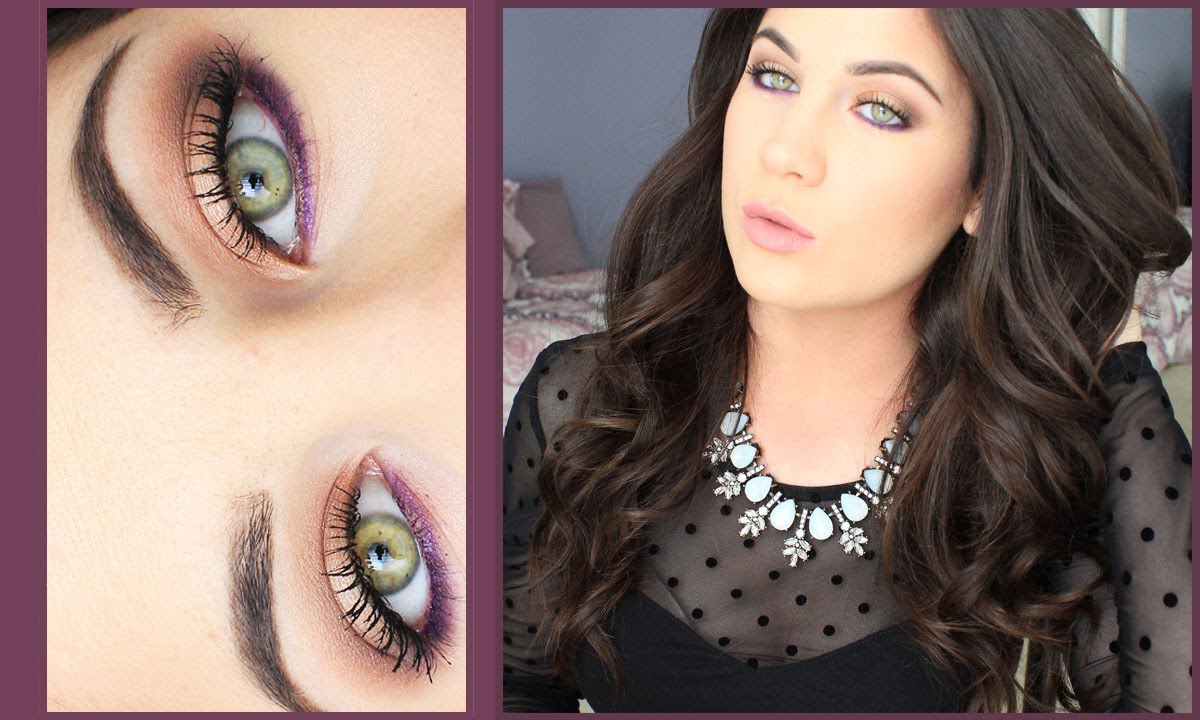 Summer Makeup | Gold & Purple