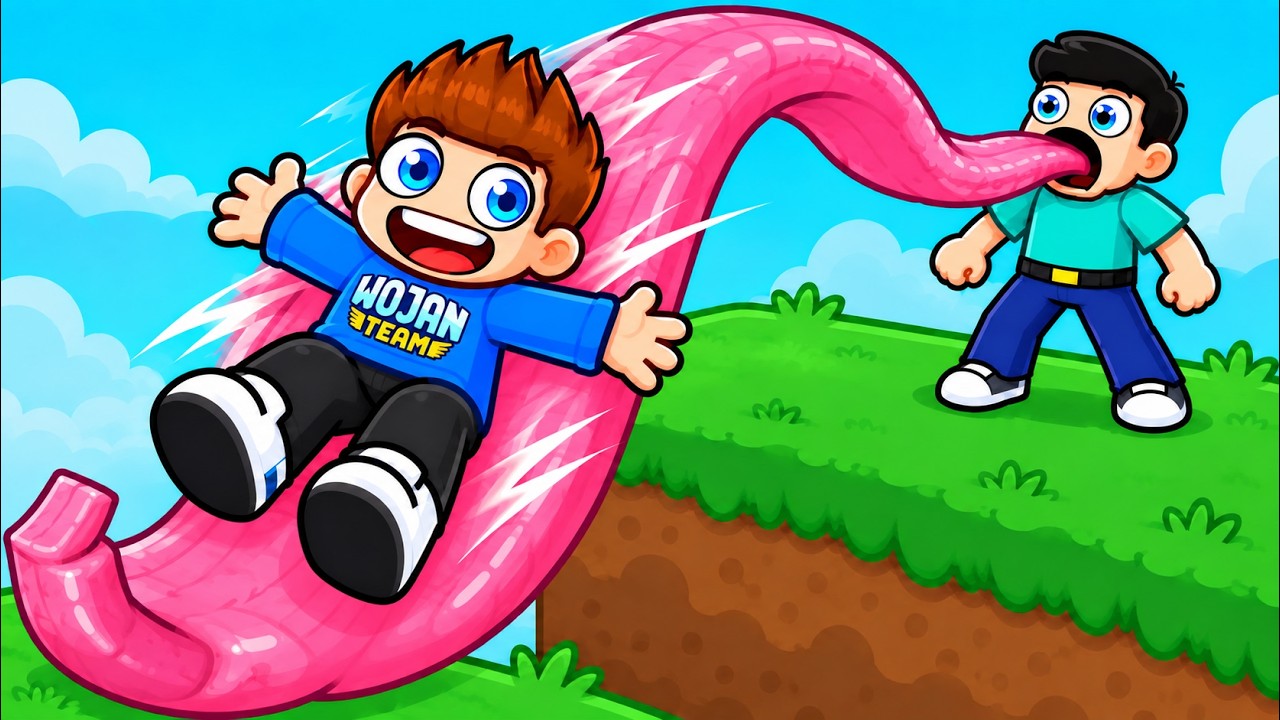 UCIECZKA NA JĘZYKU w Roblox!