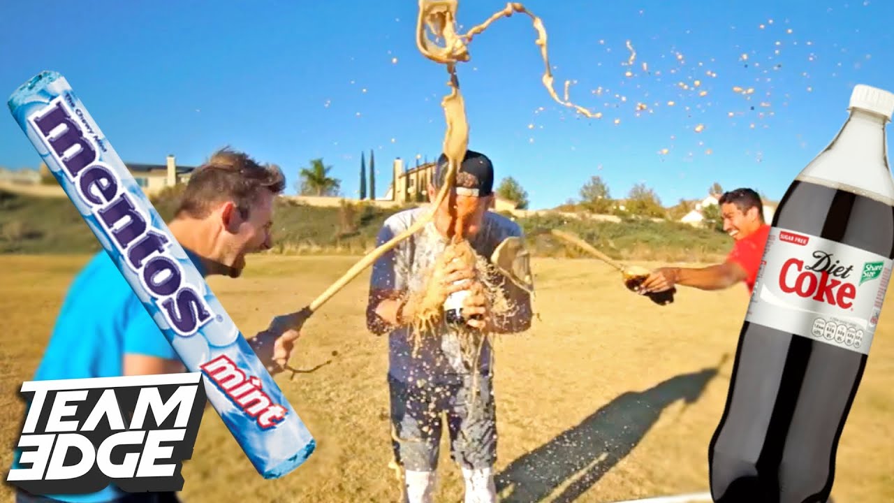 DIET COKE AND MENTOS BATTLE!!