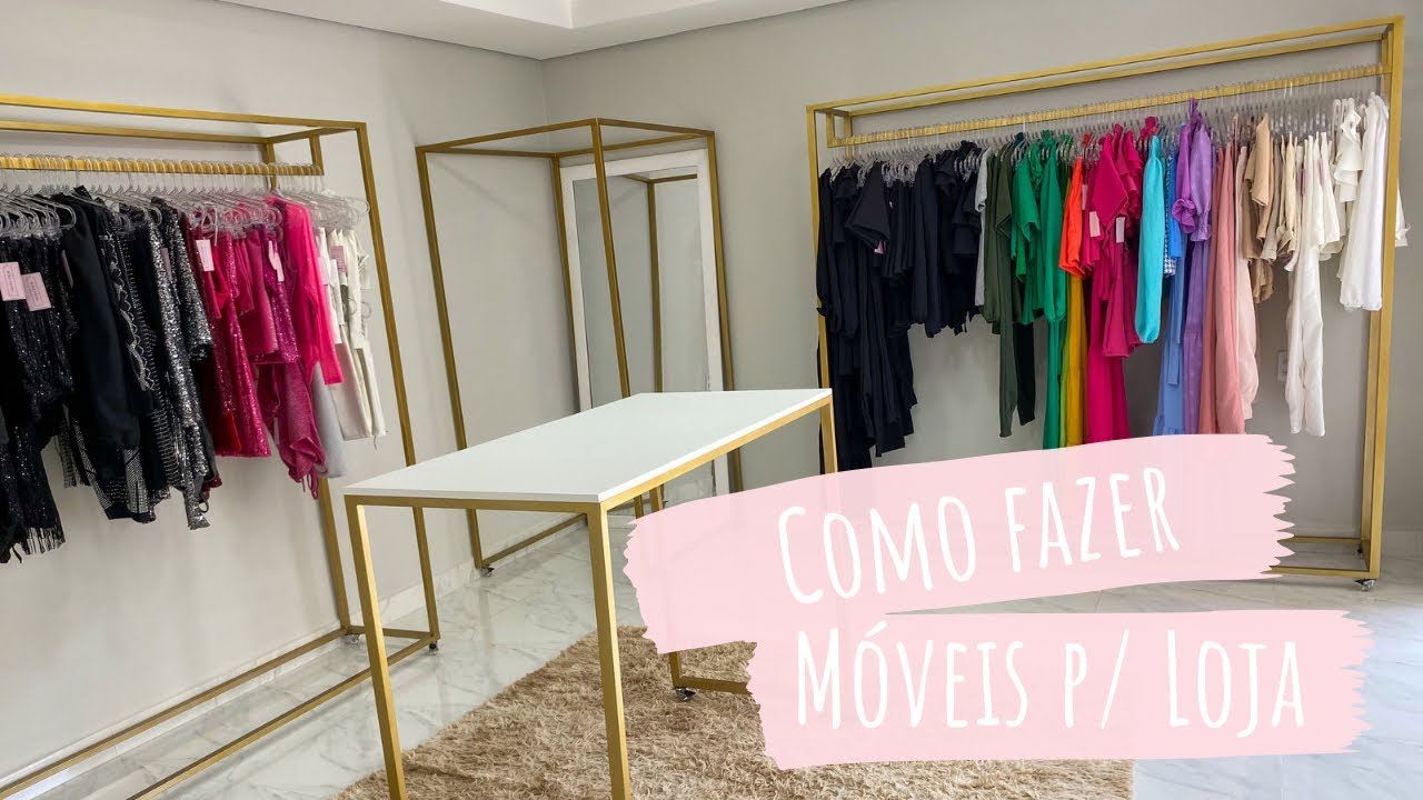 Como fazer móveis para loja de roupas ✨