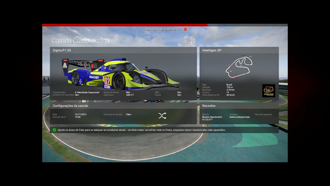 Automobilista 2 - Tirando o efeito de escorregar / deslizar do AMS2