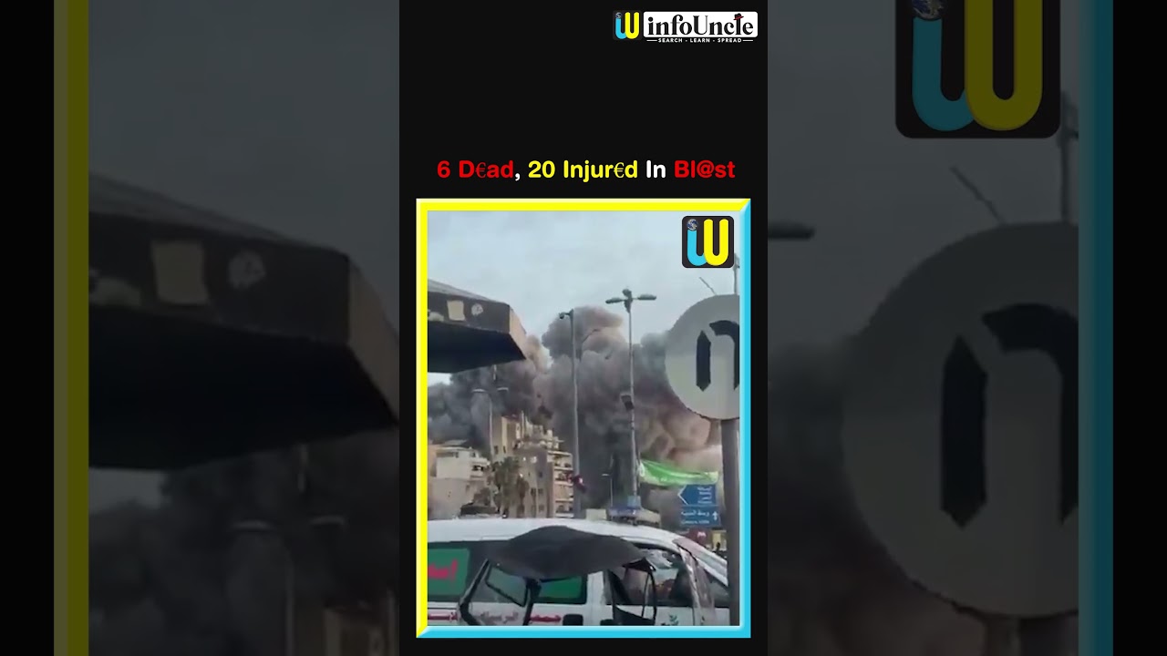 Terrifying building collapse after Israel Airstrike Beirut 🔥 6 Dead | Hezbollah Target | Middle East