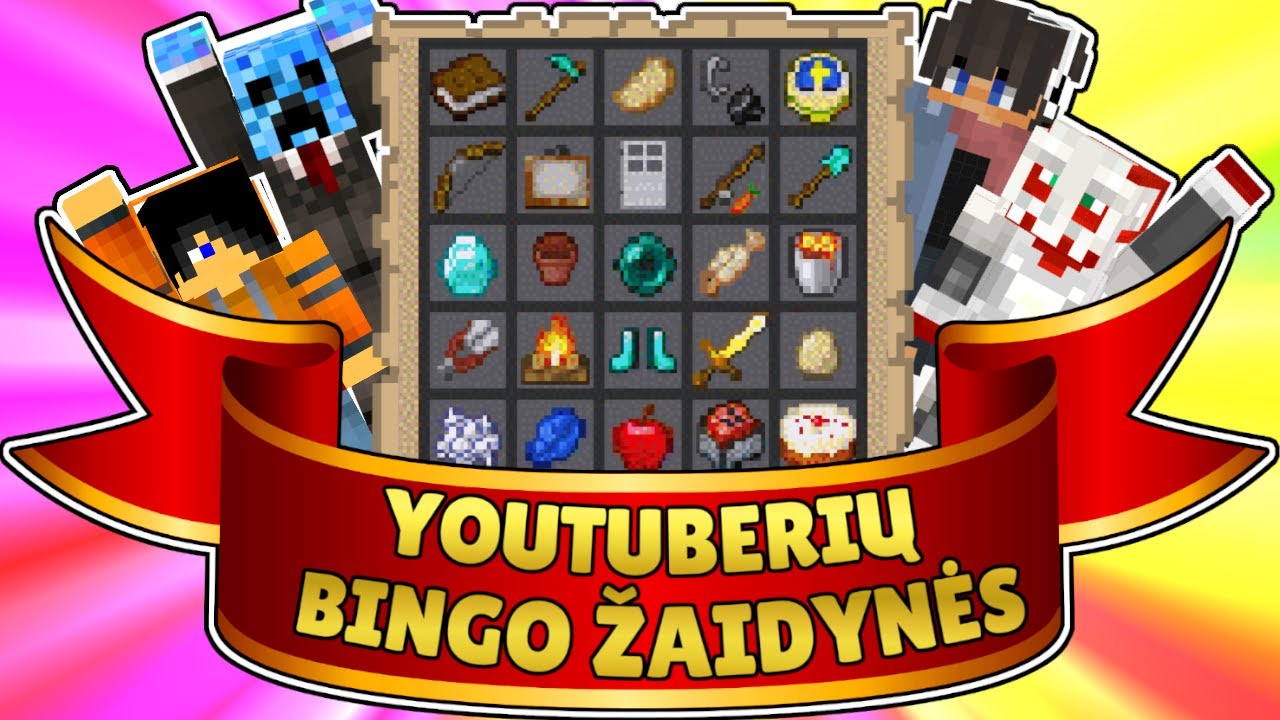 YOUTUBERIŲ BINGO ŽAIDYNĖS! @DariusZaidzia @EnoxsLT @MrBegedis