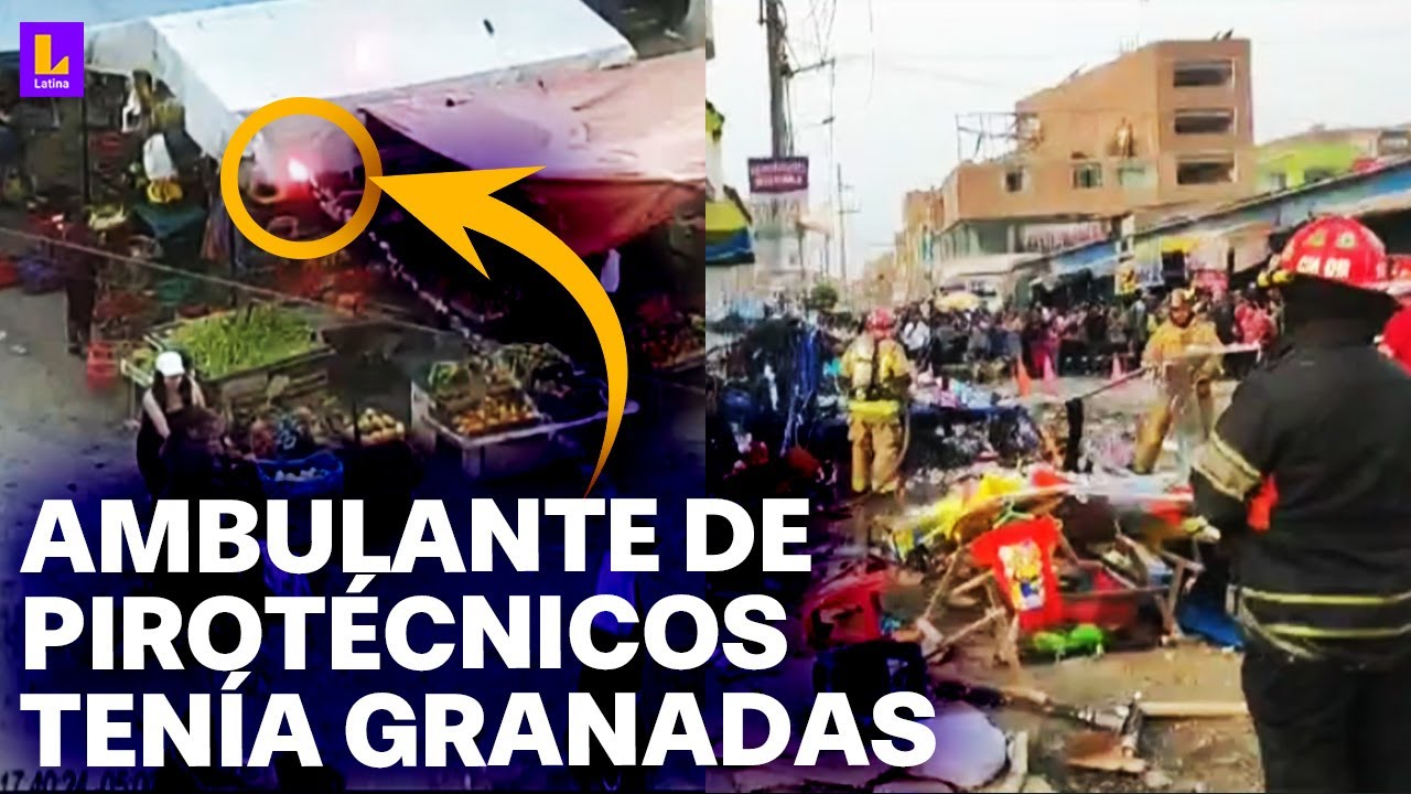 Explosión en mercado de San Martín de Porres: Ambulante habría sembrado granada a policía