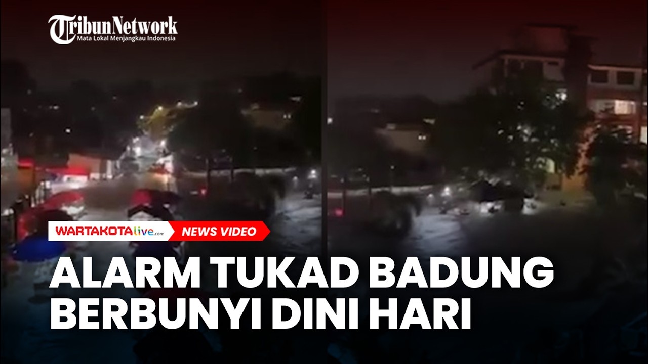 Alarm Meraung Raung Siaga Banjir, di Pasar Badung, Denpasar, Bali