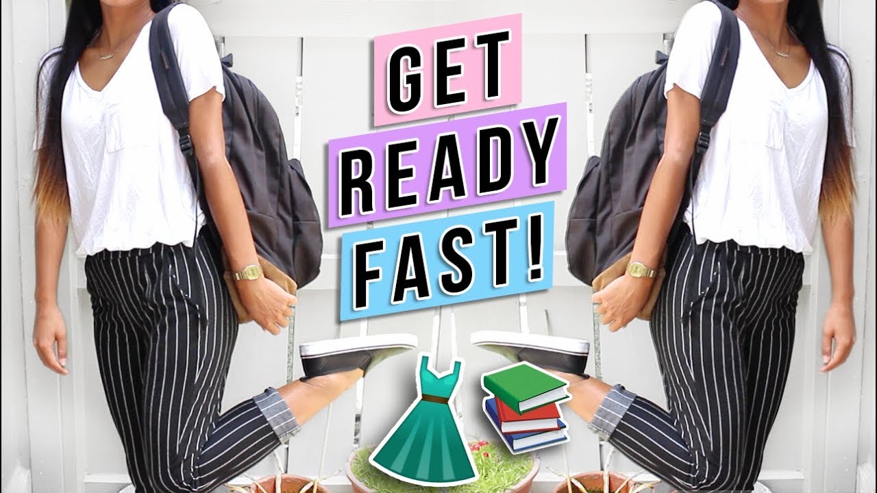 How to Get Ready Faster! Back to School Morning Routine 2017 | Michelle Kanemitsu