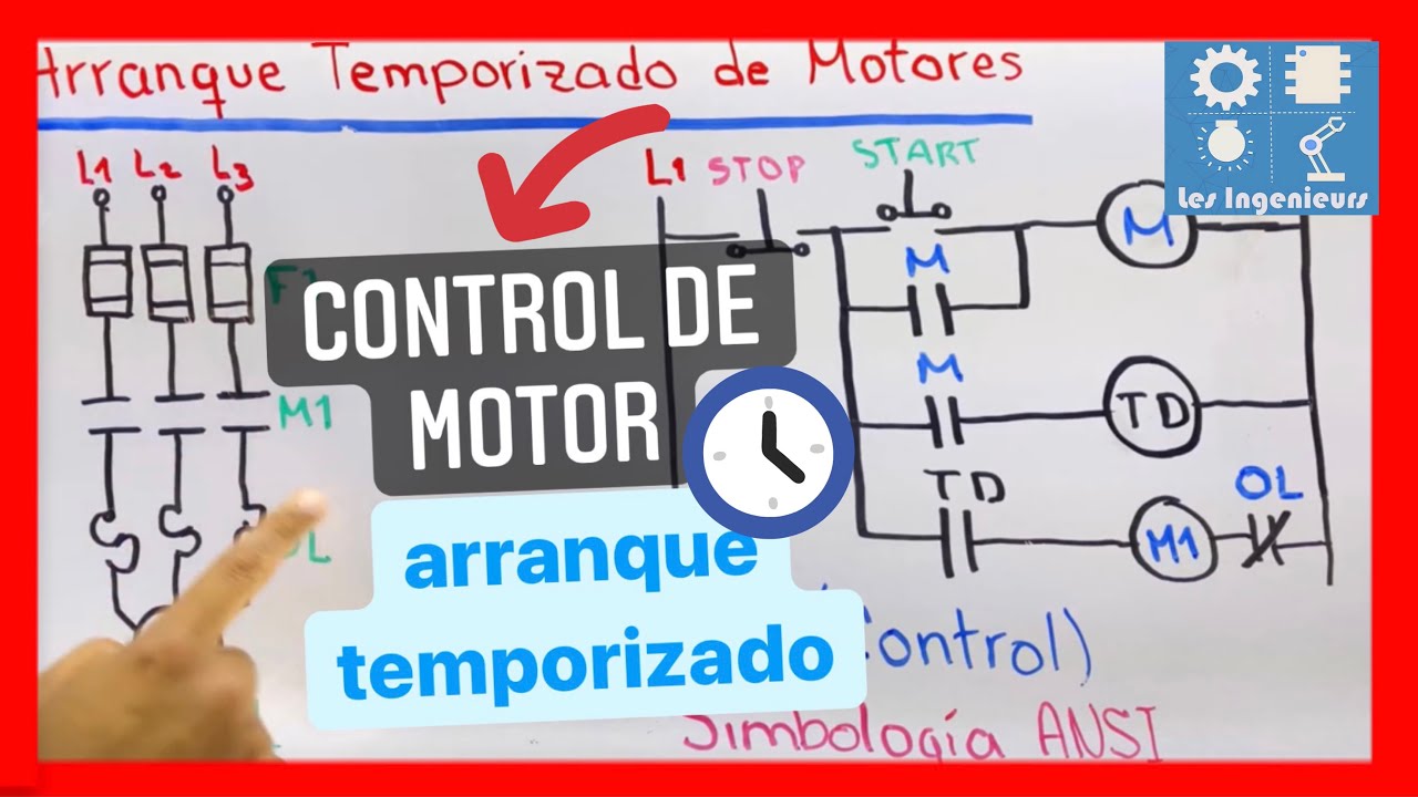 ✅ARRANQUE TEMPORIZADO de MOTORES | EXPLICACI&Oacute;N SIMBOLOG&Iacute;A y DIAGRAMAS | CONTROL DE MOTORES