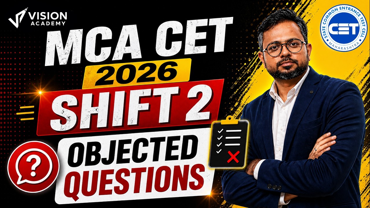 MAH MCA CET 2026 🔥 Answer Key Shift 2 Incorrect Objected Questions