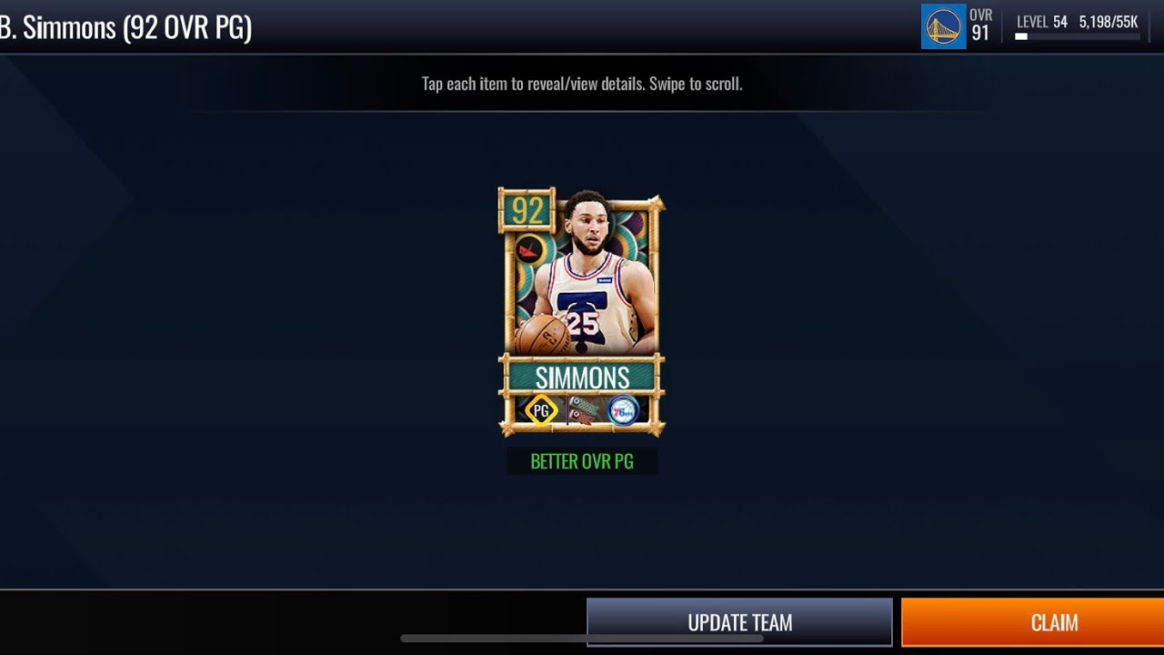 Ben Simmons Is Awesome! NBA Live Mobile Golden Week Master Gameplay